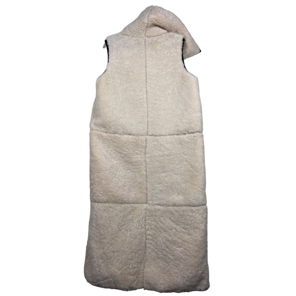 Nicholas K Rare Himalaya Genuine Shearling Sleeveless Coat - Picture 3 of 12
